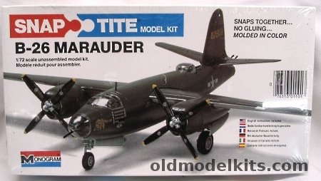 Monogram 1/72 B-26 Marauder, 1101 plastic model kit